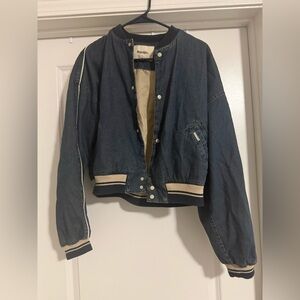 W Concept Denim Bomber Jacket